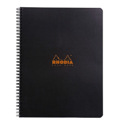 Rhodia Classic Wirebound Notebook - Large - Black - Squared